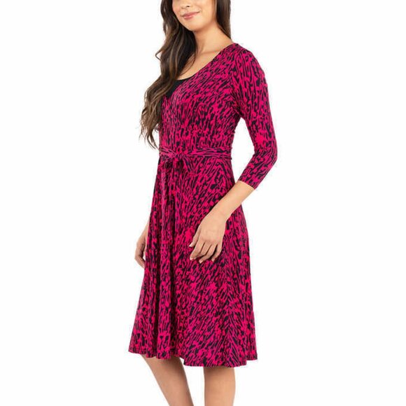 Leota Wrinkle Free Wrap Dress NWT - Picture 2 of 4